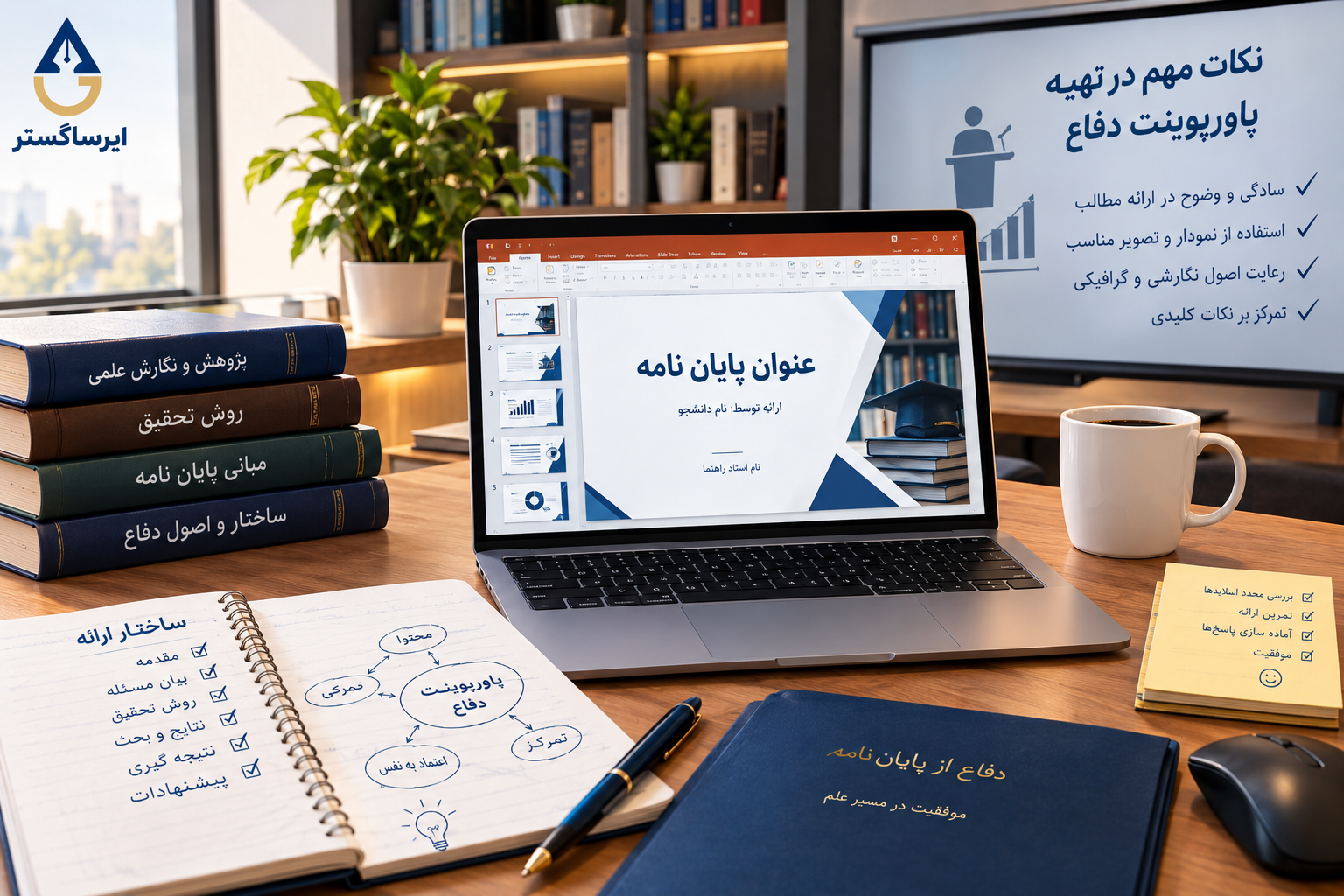 ترتیب مطالب در پاورپوینت دفاع پایان نامه ترتیب مطالب در پاورپوینت دفاع پایان نامه
